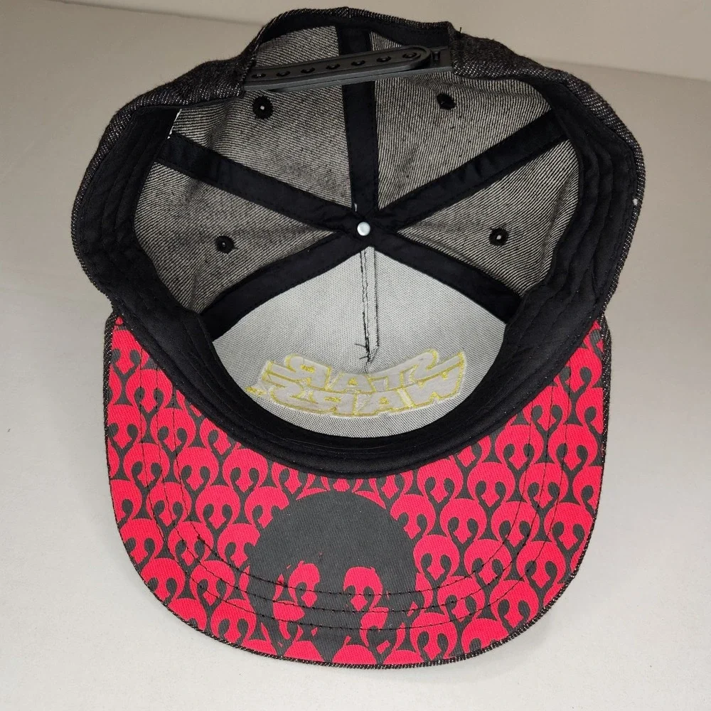 STAR WARS Youth Snapback Hat X-Wing Fighter Black Skull‎ Underbill Licensed